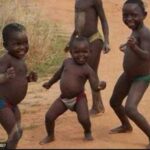 Dancing African boys