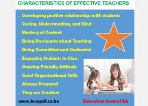 10 Characteristics of Effective Teachers