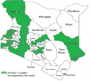 map of Kenya counties
